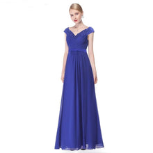 Load image into Gallery viewer, Plus Size Formal Evening Dress Long Elegant A Line V Neck Appliques Red Formal Wedding Party Gowns N2834