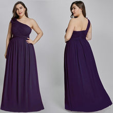 Load image into Gallery viewer, Plus Size Burgundy Chiffon Bridesmaid Dresses Long A Line Sleeveless Elegant Formal Wedding Guest Gowns N2807
