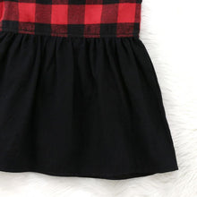 Load image into Gallery viewer, Christmas Outfit for Kids Newborn Toddler Cotton Plaid Sleeveless Mini Dress Kids Summer Party Wedding Xmas Dresses Sundress D0389