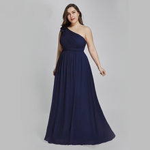 Load image into Gallery viewer, Plus Size Burgundy Chiffon Bridesmaid Dresses Long A Line Sleeveless Elegant Formal Wedding Guest Gowns N2807