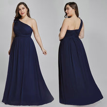 Load image into Gallery viewer, Plus Size Burgundy Chiffon Bridesmaid Dresses Long A Line Sleeveless Elegant Formal Wedding Guest Gowns N2807