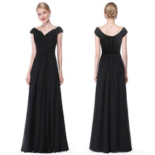 Load image into Gallery viewer, Plus Size Formal Evening Dress Long Elegant A Line V Neck Appliques Red Formal Wedding Party Gowns N2834