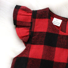 Load image into Gallery viewer, Christmas Outfit for Kids Newborn Toddler Cotton Plaid Sleeveless Mini Dress Kids Summer Party Wedding Xmas Dresses Sundress D0389