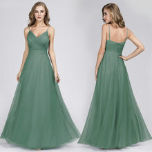 Load image into Gallery viewer, 2019 Evening A Line Dresses For Wedding Guest Long Blush Pink Chiffon Dresses With Ruched Bodice Robe N2805