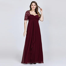Load image into Gallery viewer, Plus Size Mother Of The Bride Dresses Navy Blue Lace Formal Wedding Party Dress Abito Mamma Sposa Taffeta N2811