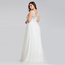 Load image into Gallery viewer, Elegant Plus Size A Line Wedding Dresses 2019 Floor-Length Sleeveless Wedding Gown Vestido De Noiva WF2632