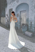 Load image into Gallery viewer, Mermaid Ivory Wedding Dresses Bridal Lace Sexy Sleeveless Illusion Gown Vestido De Noiva WN2605