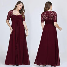 Load image into Gallery viewer, Plus Size Mother Of The Bride Dresses Navy Blue Lace Formal Wedding Party Dress Abito Mamma Sposa Taffeta N2811