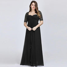 Load image into Gallery viewer, Plus Size Mother Of The Bride Dresses Navy Blue Lace Formal Wedding Party Dress Abito Mamma Sposa Taffeta N2811