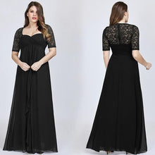 Load image into Gallery viewer, Plus Size Mother Of The Bride Dresses Navy Blue Lace Formal Wedding Party Dress Abito Mamma Sposa Taffeta N2811