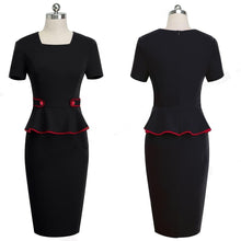 Load image into Gallery viewer, Career Women Pure Color Office Business Work Bodycon Dresses NF512 - VINLUVBRIDAL