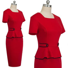 Load image into Gallery viewer, Career Women Pure Color Office Business Work Bodycon Dresses NF512 - VINLUVBRIDAL
