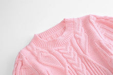 Load image into Gallery viewer, Girls Christmas Dress Thick Warm Sweater Wedding Party Baby Knitted Cotton Chiffon Winter Dress For Kids Girls O2623 - VINLUVBRIDAL