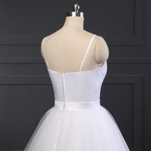 Load image into Gallery viewer, Women Spaghetti Strap Beach Wedding Dresses Bridal White Sashes Boho Bridal Gown A-line Bride Dress WN2609