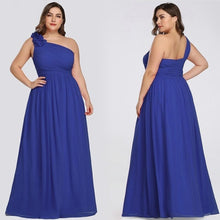 Load image into Gallery viewer, Plus Size Burgundy Chiffon Bridesmaid Dresses Long A Line Sleeveless Elegant Formal Wedding Guest Gowns N2807