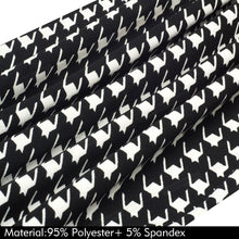 Load image into Gallery viewer, Vintage Houndstooth and Black Patchwork Round Neck Office Bodycon Dresses 2019 S900 - VINLUVBRIDAL