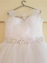 Load image into Gallery viewer, Ball Gown Wedding Dresses Bridal Double Shoulder White/Ivory Lace Up Vintage Plus Size WF2604