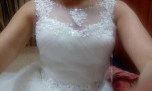Load image into Gallery viewer, Ball Gown Wedding Dresses Bridal Double Shoulder White/Ivory Lace Up Vintage Plus Size WF2604
