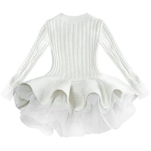 Load image into Gallery viewer, Girls Christmas Dress Thick Warm Sweater Wedding Party Baby Knitted Cotton Chiffon Winter Dress For Kids Girls O2623 - VINLUVBRIDAL