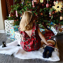 Load image into Gallery viewer, Christmas Baby Girls Dress Toddler Kids Xmas Party Wedding Princess Bow Red Checked Tutu Dresses 1-6T Children Outfit Clothes O2640 - VINLUVBRIDAL