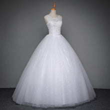 Load image into Gallery viewer, Ball Gown Wedding Dresses Bridal Lace Up White/Ivory Quality Customized Plus Size WF2606