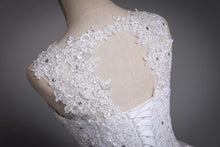 Load image into Gallery viewer, Ball Gown Wedding Dresses Bridal Lace Up White/Ivory Quality Customized Plus Size WF2606