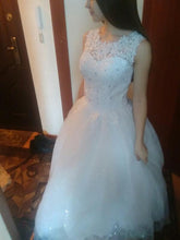 Load image into Gallery viewer, Ball Gown Wedding Dresses Bridal Lace Up White/Ivory Quality Customized Plus Size WF2606