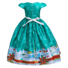 Load image into Gallery viewer, 2019 Winter Long Christmas Dress Girl Kids  For Girls Children Clothes Santa Claus Party Maxi Princess Dresses 10 12 Years O2620 - VINLUVBRIDAL