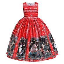 Load image into Gallery viewer, 2019 Winter Long Christmas Dress Girl Kids  For Girls Children Clothes Santa Claus Party Maxi Princess Dresses 10 12 Years O2620 - VINLUVBRIDAL