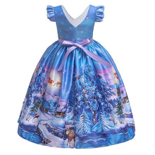 Load image into Gallery viewer, 2019 Winter Long Christmas Dress Girl Kids  For Girls Children Clothes Santa Claus Party Maxi Princess Dresses 10 12 Years O2620 - VINLUVBRIDAL