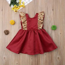 Load image into Gallery viewer, Christmas Toddler Kids Baby Girl Dress Princess Sequin Red Tutu Dress Party Wedding Formal Dress N3037