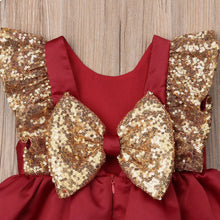 Load image into Gallery viewer, Christmas Toddler Kids Baby Girl Dress Princess Sequin Red Tutu Dress Party Wedding Formal Dress N3037