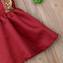 Load image into Gallery viewer, Christmas Toddler Kids Baby Girl Dress Princess Sequin Red Tutu Dress Party Wedding Formal Dress N3037