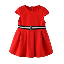 Load image into Gallery viewer, Infant Baby Girl 3pcs Clothing Sets Outfit Cardigan Dress and Hat Little Girls Dresses Set Christmas Wedding Dresses D0347