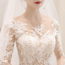Load image into Gallery viewer, Princess Ball Gown Wedding Dresses Bridal White Lace For Bride Vestidos De Novia Vintage Tulle WF2610