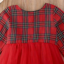 Load image into Gallery viewer, Christmas Dresses Girls Toddler Baby Kid Girls Long Sleeve Tutu Bow Party Wedding Birthday Dress Girl Xmas Costumes N3057