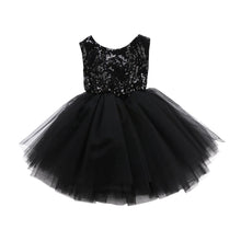 Load image into Gallery viewer, Party Wedding Christmas Kid Girl Dresses Princess Sequins Sleeveless Dress Formal High Waist Gown Lace Tutu D0398