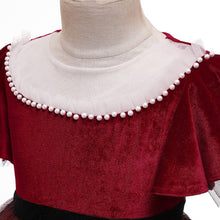 Load image into Gallery viewer, Christmas Outfit for Kids Short Sleeve Princess Pageant Gown Party Wedding Tutu Dress Xmas Vestidos D0390