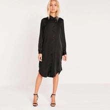 Load image into Gallery viewer, Shirt Dress Casual Button Down SD035 - VINLUVBRIDAL
