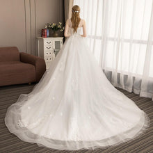 Load image into Gallery viewer, Princess Ball Gown Wedding Dresses Bridal Vintage Train Ivory Vestido De Noiva Elegant Luxury Lace  Plus Size Customized WF2631
