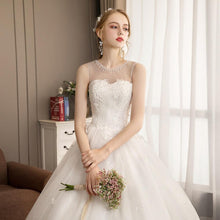 Load image into Gallery viewer, Princess Ball Gown Wedding Dresses Bridal Vintage Train Ivory Vestido De Noiva Elegant Luxury Lace  Plus Size Customized WF2631