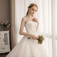Load image into Gallery viewer, Princess Ball Gown Wedding Dresses Bridal Vintage Train Ivory Vestido De Noiva Elegant Luxury Lace  Plus Size Customized WF2631