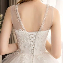 Load image into Gallery viewer, Princess Ball Gown Wedding Dresses Bridal Vintage Train Ivory Vestido De Noiva Elegant Luxury Lace  Plus Size Customized WF2631