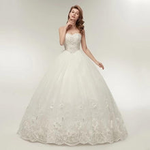 Load image into Gallery viewer, Ball Gown Wedding Dresses Bridal Vintage Ivory Elegant Luxury  Vestido De Noiva Plus Size Customized WF2605
