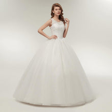 Load image into Gallery viewer, Ball Gown Wedding Dresses Bridal Lace Up White/Ivory Quality Customized Plus Size WF2606