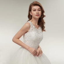 Load image into Gallery viewer, Ball Gown Wedding Dresses Bridal Lace Up White/Ivory Quality Customized Plus Size WF2606