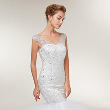 Load image into Gallery viewer, WF2618 Women's Lace Mermaid Wedding Dresses Bridal Sleeveless Dress Beading Appliques Luxury Sexy Bridal Gowns