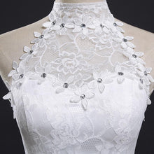 Load image into Gallery viewer, Lace Mermaid Wedding Dresses Bridal Sleeveless Elegant Luxury White Lace Plus Size Customized WF2623