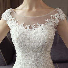 Load image into Gallery viewer, Princess Mermaid Wedding Dresses Bridal Ivory Sleeveless Arrival Vestido De Noiva Lace Customized Plus Size WF2633