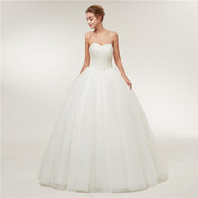 Load image into Gallery viewer, Women Wedding Dresses Bridal Ball Gown Light Ivory Lace Beading Appliques Luxury Sexy Bridal Gowns WF2616